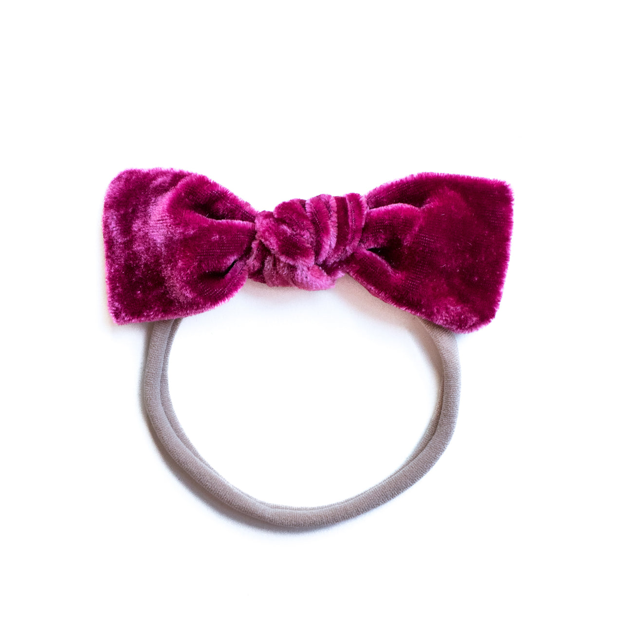 Burgundy | Velvet Baby Bows