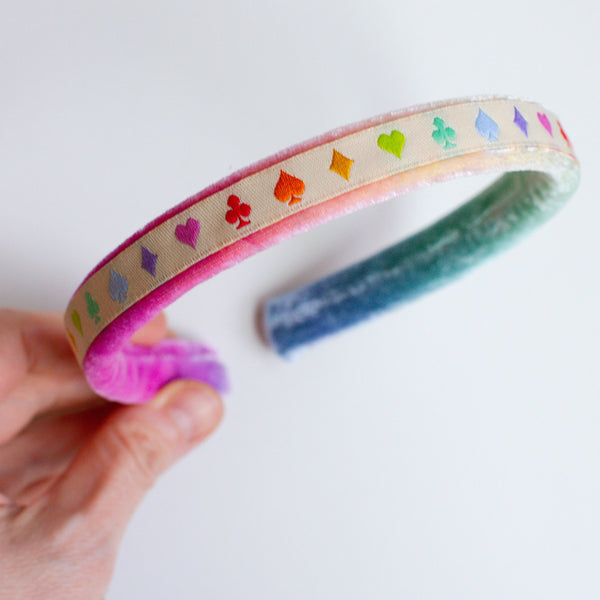 Playing Cards | Simple Velvet Headbands