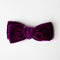 Plum | Hand-dyed Velvet Bows & Headbands