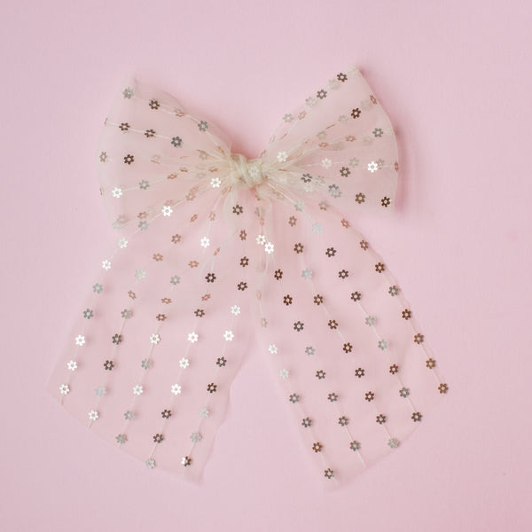Neutral Floral | tulle bows