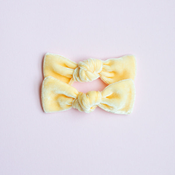 Butter Yellow | Velvet Bows