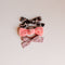 Set of decorative hair bows on a light background