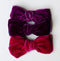 Plum | Hand-dyed Velvet Bows & Headbands