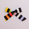 Black & Rainbow | vintage fabric bows