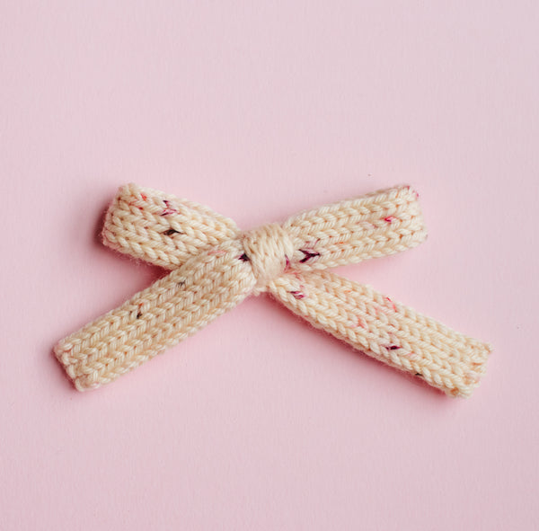 Dusty Rose Confetti | Sweater Bows