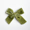 Olive Green | Velvet Bows