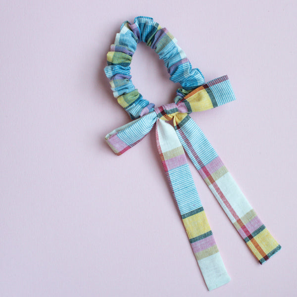 Preppy Plaid Bow Scrunchie