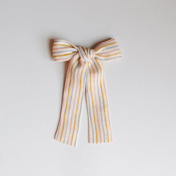 Breezy Stripe | Linen Bows