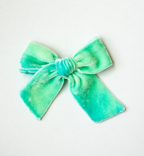 Aqua Girl | Velvet Bows & Headbands