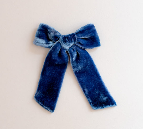 Indigo | Velvet Bows & Headbands
