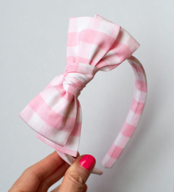 Barbie Gingham | Fabric Headband