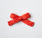Red Flame | knitted bows