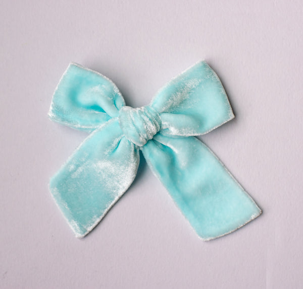 Ice Blue | Velvet Bows & Headbands