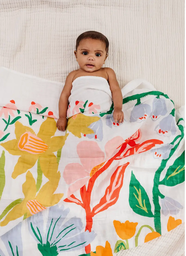 Cottage Garden Swaddle | Clementine Kids