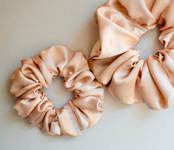 Silk Scrunchie Duo