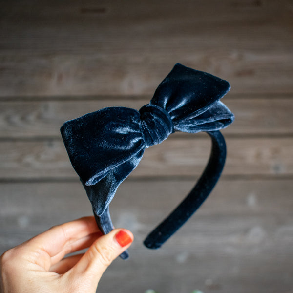 Midnight Blue | Velvet Headband