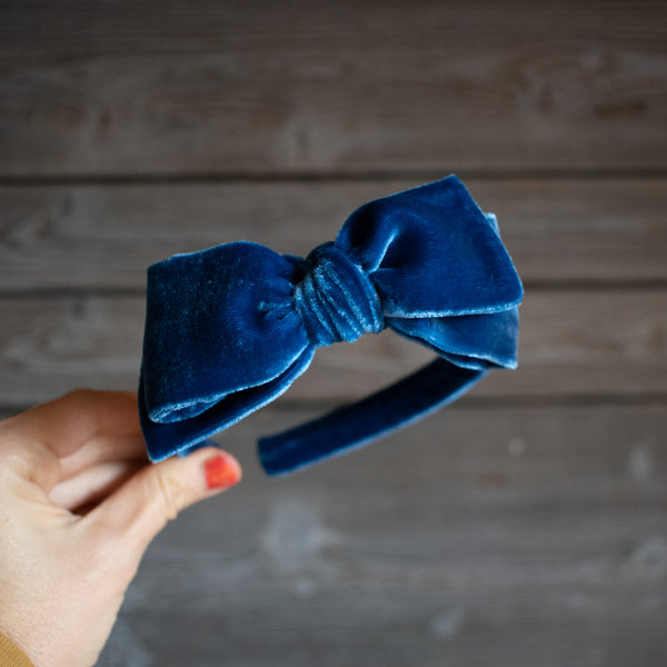 Cobalt Blue | Velvet Headband