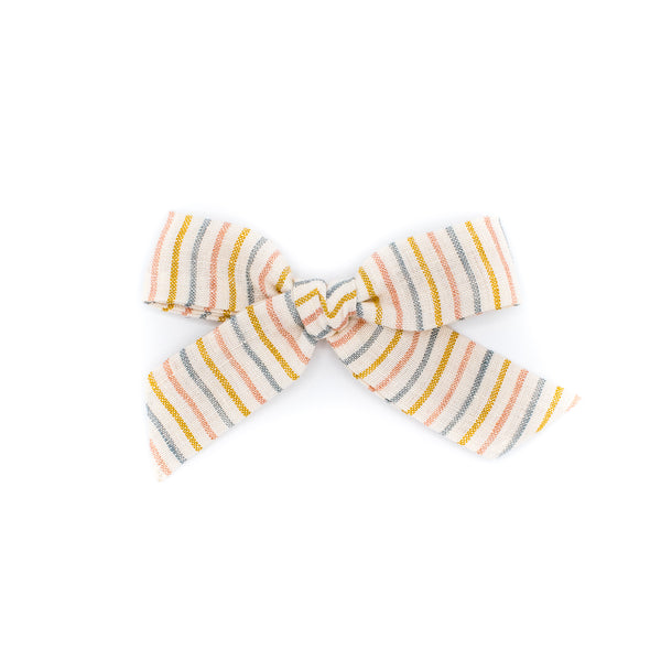 Breezy Stripe | Linen Bows