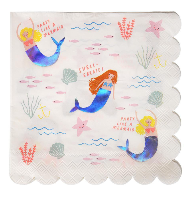 Let's Be Mermaids Napkins