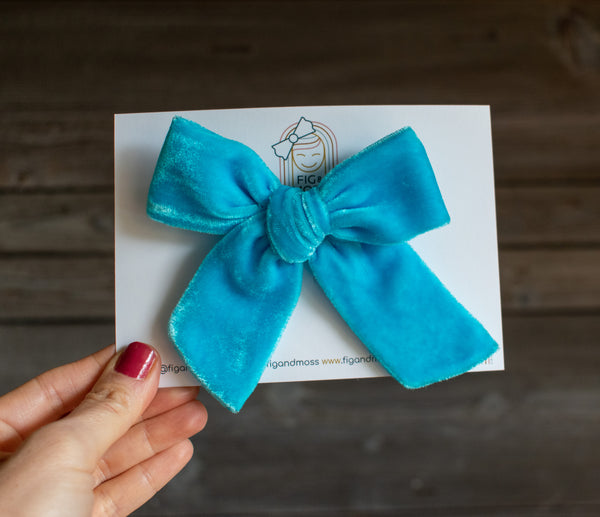 Island | Hand-dyed Velvet Bows & Headbands