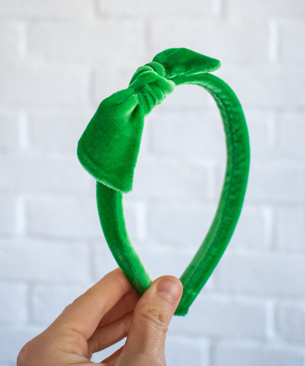 Greenest Green | Velvet Headbands
