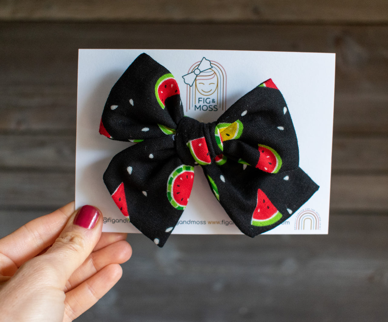 Watermelon | Double Gauze Bows