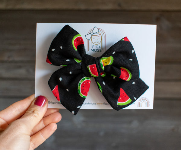 Watermelon | Double Gauze Bows