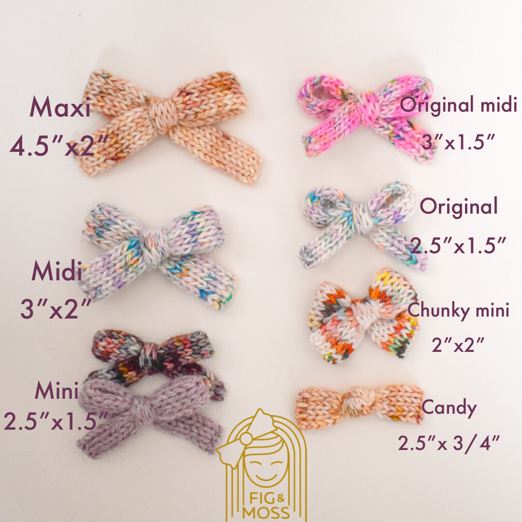 Cheat sheet on sweater bow styles