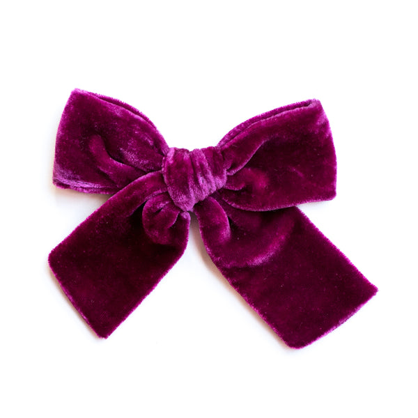 Maroon | Velvet Bows