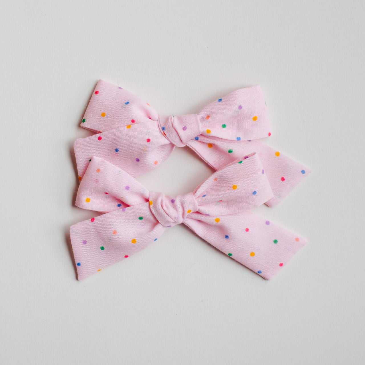 Birthday Sprinkles Pink | vintage fabric bows