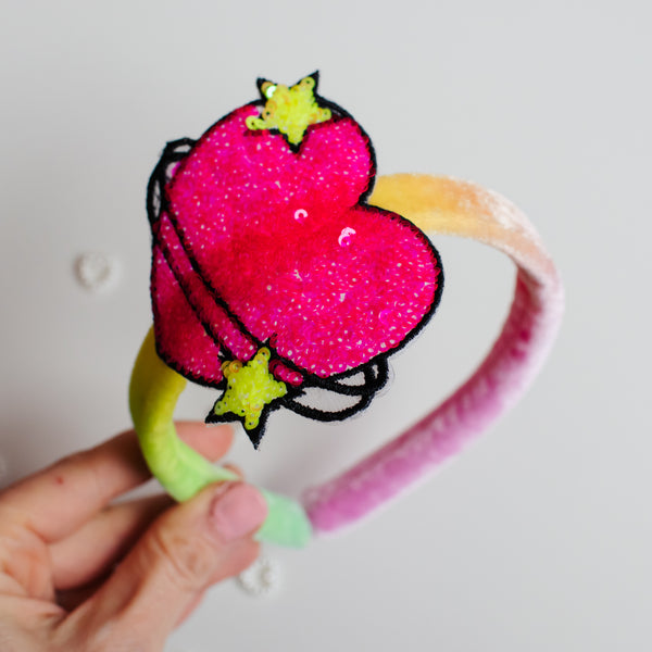 Neon Heart | Applique Headbands