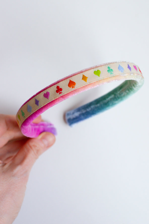 Playing Cards | Simple Velvet Headbands