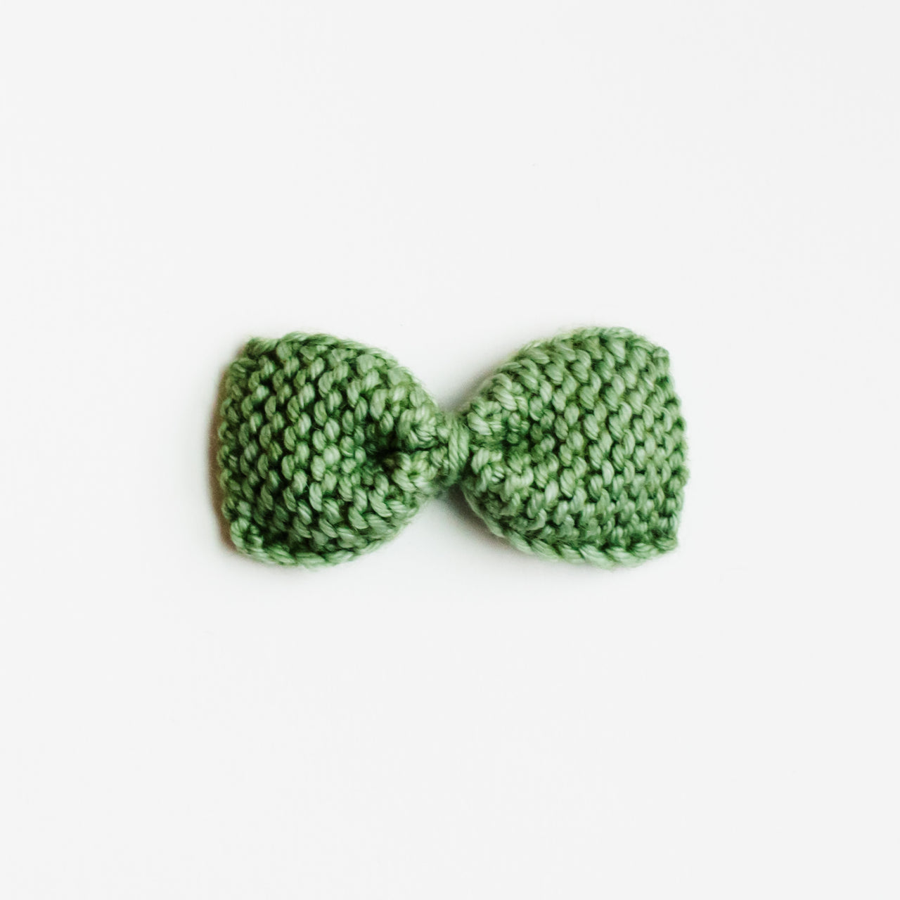 Knitted Newborn Bow - Jade
