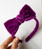 Violet | Hand-dyed Velvet Bows & Headbands