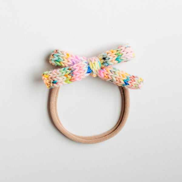 Knitted Newborn Bow