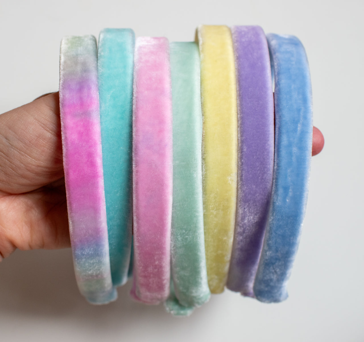Pastel Velvet Headbands