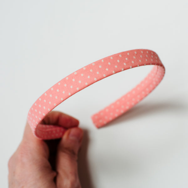 Salmon Polka Dots | Headbands