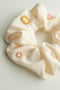 Opaque Cream with Gems | Scrunchies