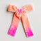 Peach Sherbet | Multicolor Velvet Bows