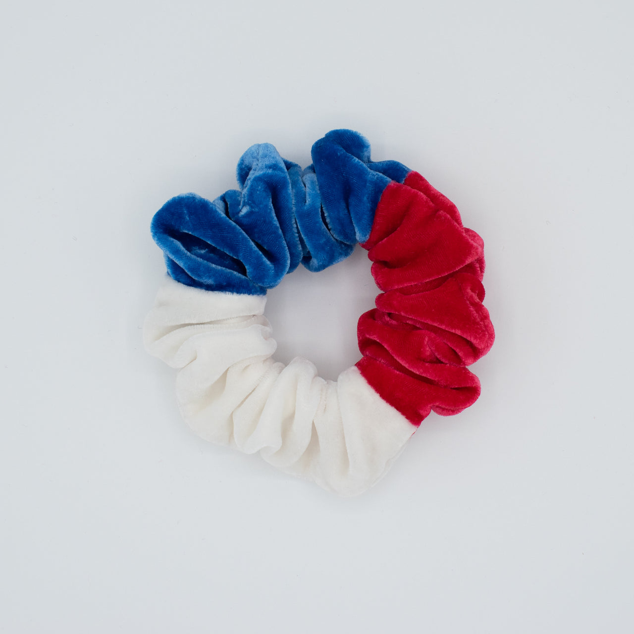 Tri-Color Velvet Scrunchies