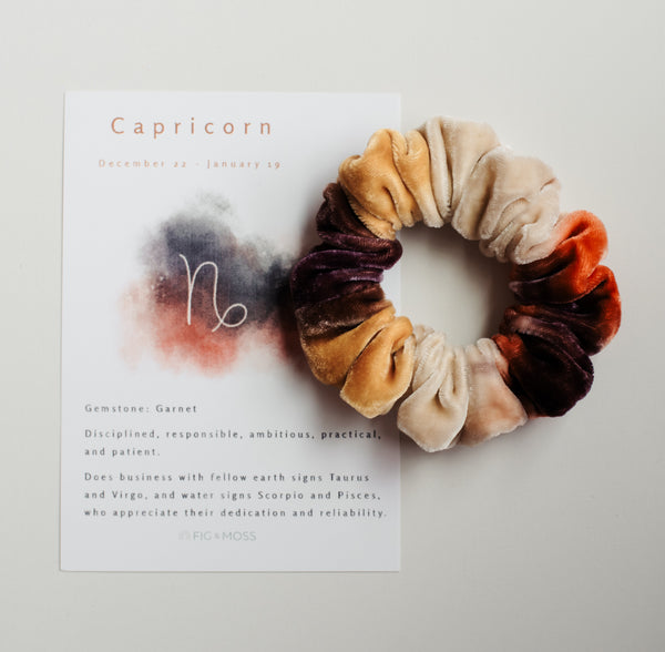 Capricorn | Hand-Dyed Scrunchies