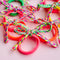 Braided neon hair ties