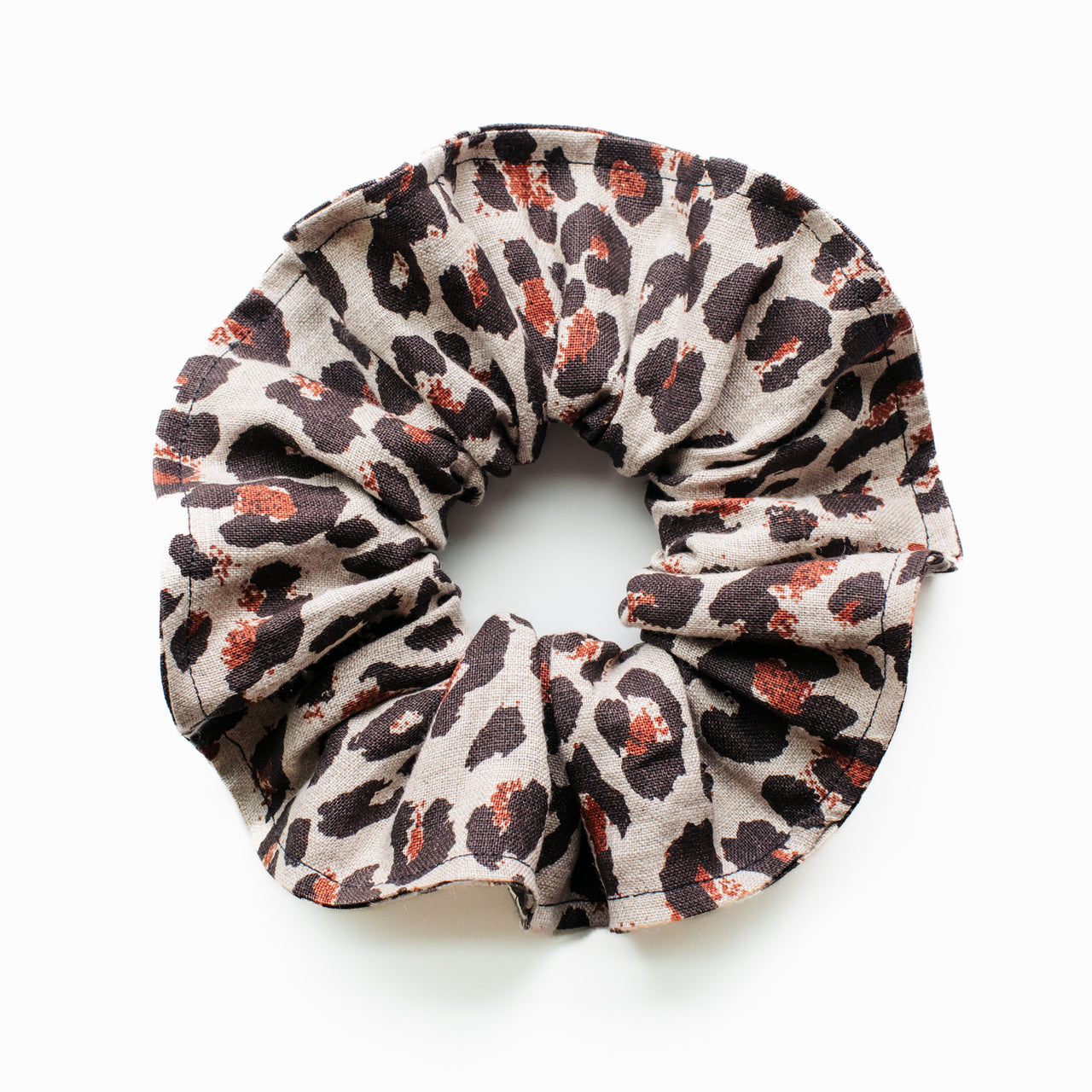 Cheetah | Linen Scrunchies