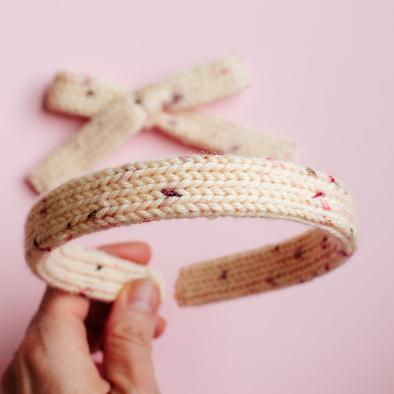 Dusty Rose Confetti | Sweater Headbands