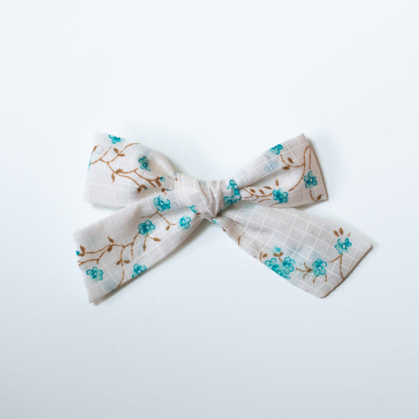 Cherry Blossoms in Blue | Vintage Bows