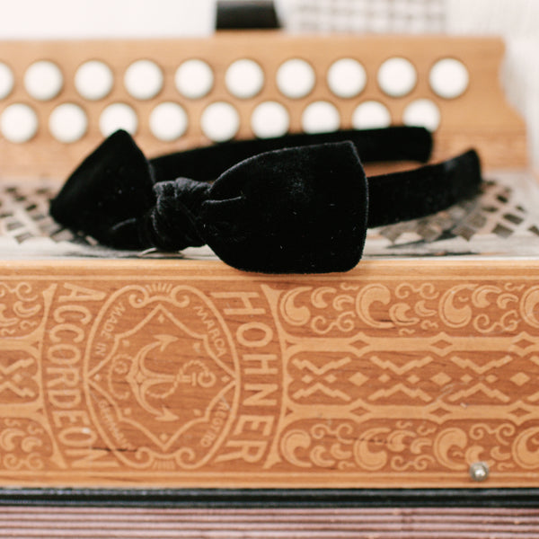Jet Black | Velvet Headbands