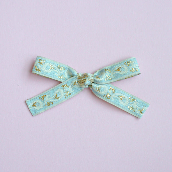 Light Blue Paisley | Vintage Ribbon Bows