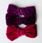 Radiant Raspberry| Hand-dyed Velvet Bows & Headbands