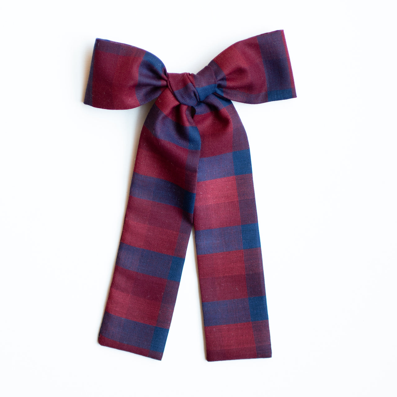 Cranberry Navy Check | Bows