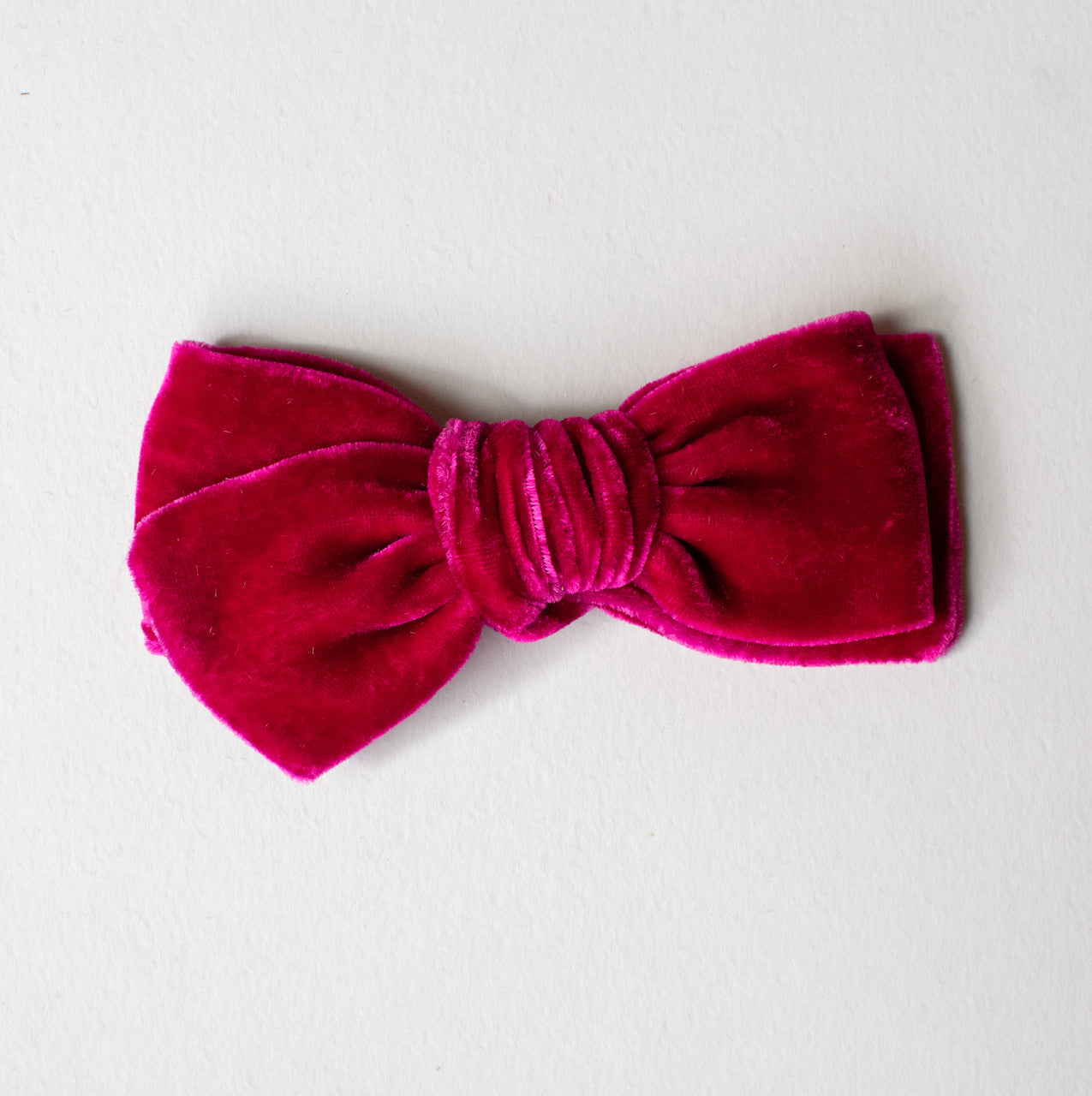 Radiant Raspberry| Hand-dyed Velvet Bows & Headbands